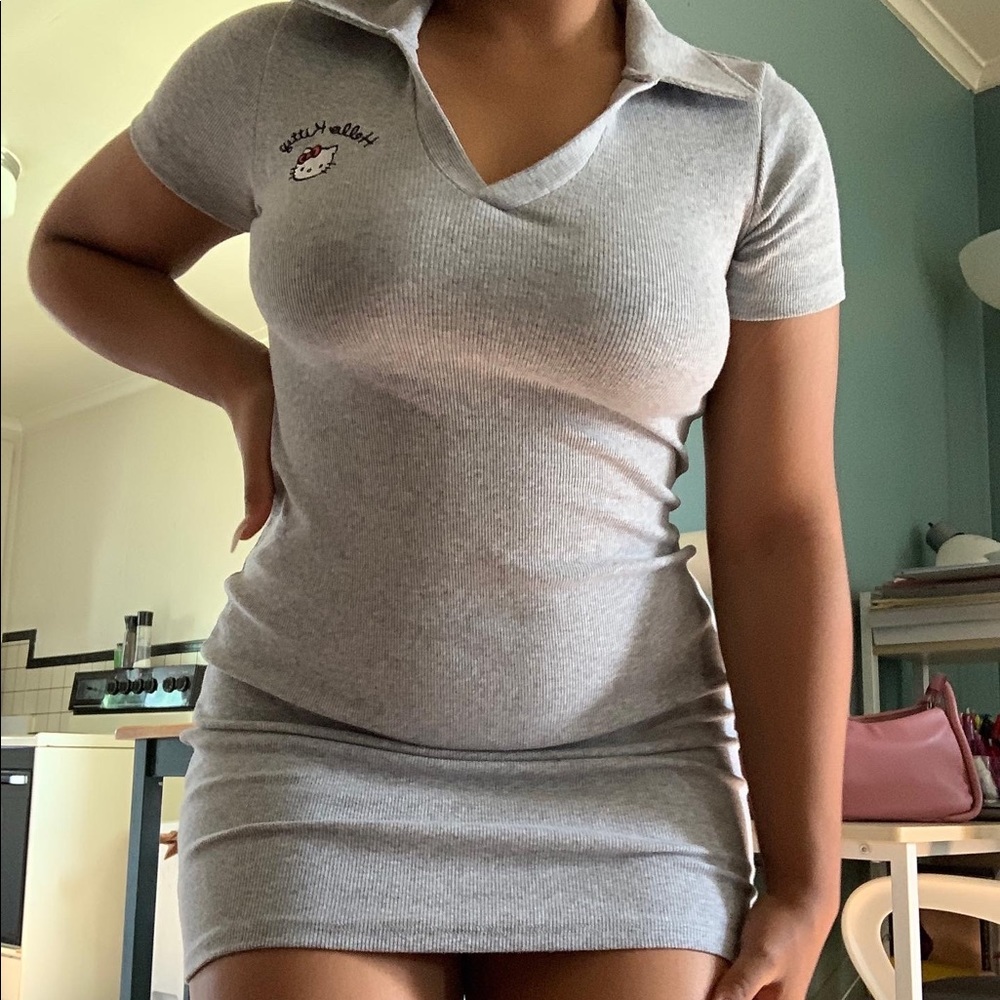 Grey hello kitty dress
